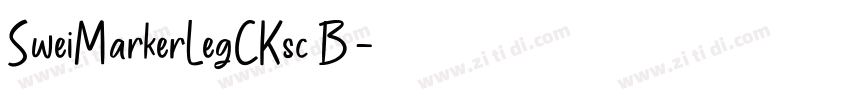 SweiMarkerLegCKsc B字体转换